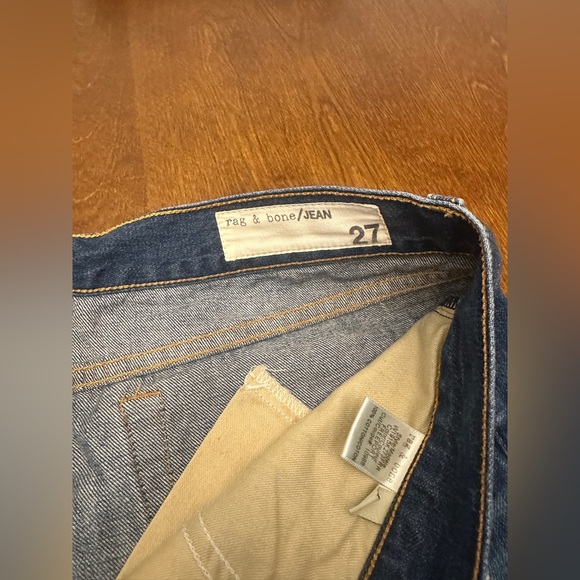 rag & bone Blue Distressed Jean Shorts - Picture 5 of 8